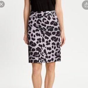 Banana Republic leopard pencil skirt